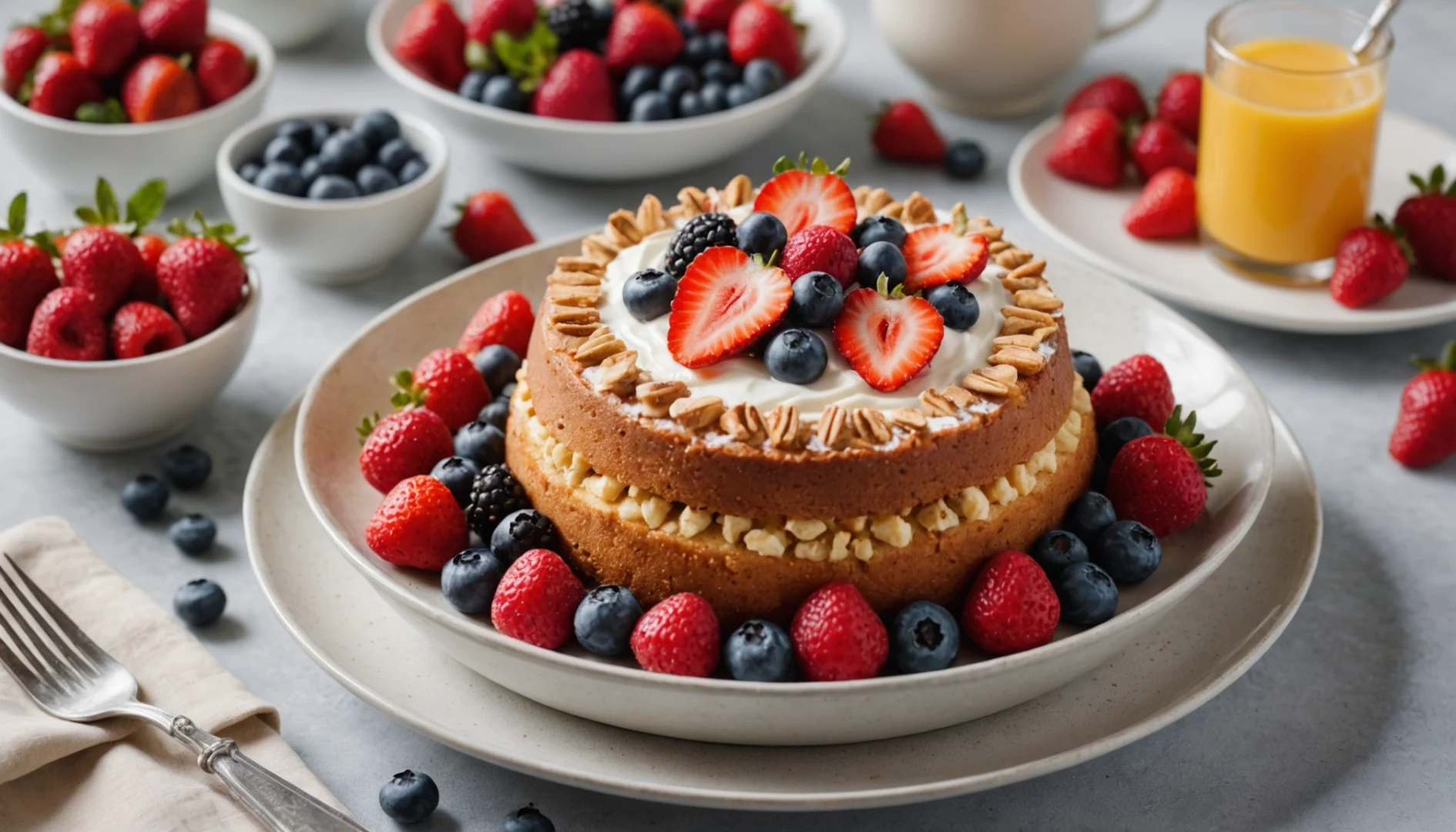 bowl cake yaourt