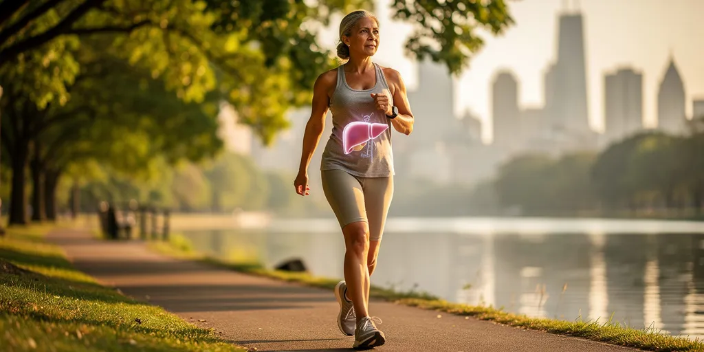 bienfaits de la marche sur le foie