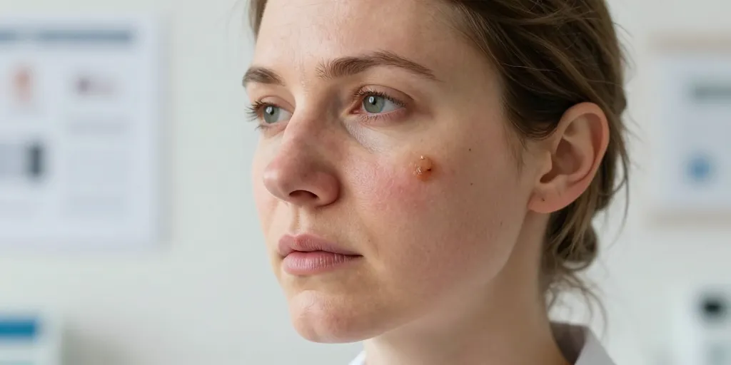 croute visage qui ne part pas