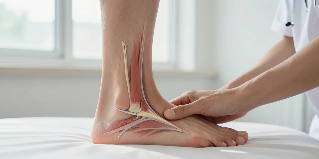 nerf douleur sur le dessus du pied en marchant